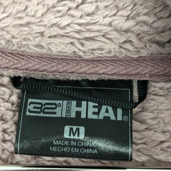 32 Degree heat Mauve purple full  zip teddy jacket in Lavender Medium - Picture 7 of 16